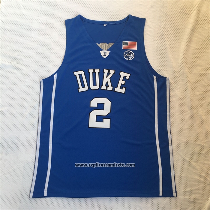 Camiseta NCAA Duke Blue Devils Cam Reddish Azul
